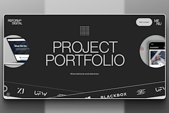 be your front end developer for responsive portfolio website using HTML CSS js