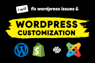 fix wordpress issues or do wordpress maintenance