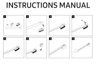 draw line art instruction manual or illustration