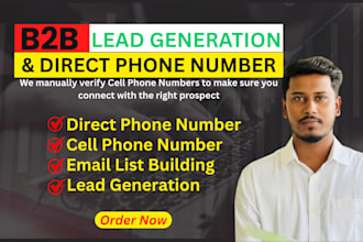 collect direct phone numbers, email list, and b2b lead generation