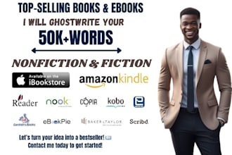 ghostwrite nonfiction ebook, non fiction book ghostwriter, ebook writer