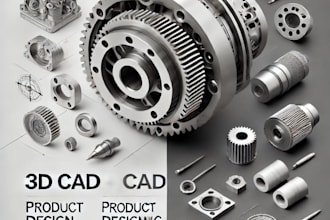 make 2d and 3d cad product design by fusion360 for prototyping and manufacturing