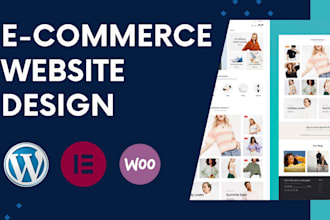 design wordpress ecommerce website and  woocommerce store