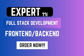 do website development as full stack web developer, front end, backend developer