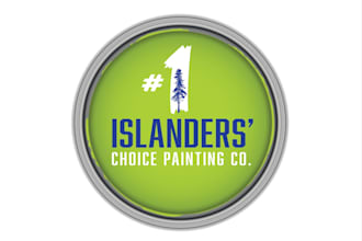 create a modern minimalist painting business logo design