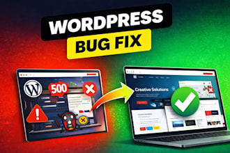 fix wordpress issues, fix wordpress error, wordpress bug fix