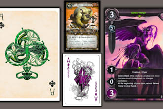 draw card game card game design trading card game art board game tcg box design