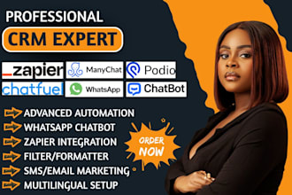 setup podio chatfuel manychat whatsapp sms automation chatbot zapier integration