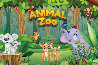 enchanting children book cover and children book illustration