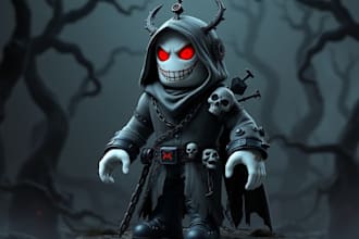 unique roblox avatar character horror game character 3d roblox model accessories