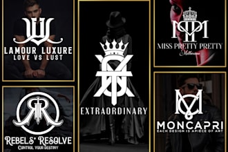 design luxury clothing fashion brand, apparel and boutclothing brand logo