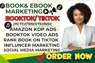 viral booktok book advertising rank amazon kdp ads seo ebook  tiktok marketing