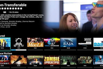 build custom iptv app, smart tv, live tv, live streaming with contents integrate