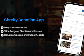 develop a custom charity donation app like gofundme,charity miles and justgiving