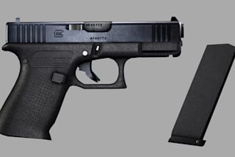 create game ready weapons in 3d