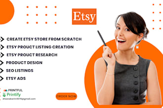 create etsy store, print on demand, digital product, listing SEO