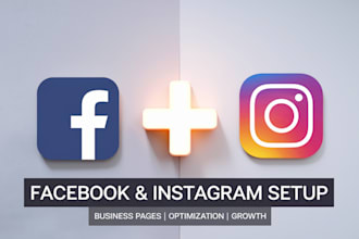 create and set up a facebook business page or instagram