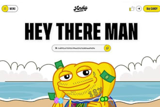 do professional meme coin website, crypto site, or pepe token site on wordpress
