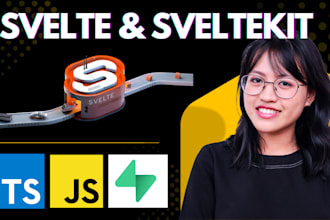 teach you svelte and sveltekit with real projects and live classes for fullstack