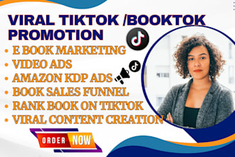 rank booktok book advertising amazon kdp seo tiktok marketing ebook promotion