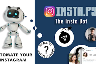 create automated facebook api bot, messenger ai bot, instagram api bot