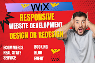 develop wix website, design or redesign wix, online store website, wix developer