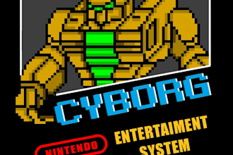 create any game cover, album cover, 8bit style, pixel art, nes