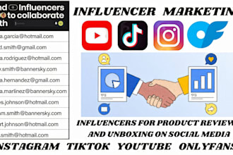 find the best youtube, tiktok, instagram and onlyfans influencers for your brand