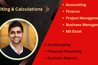 do business reports, bookkeeping, excel, accounting and finance projects