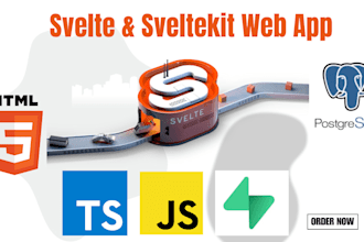 build fast web applications using svelte, sveltekit supabase or postgresql