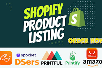 do shopify products listing manually to your shopify store