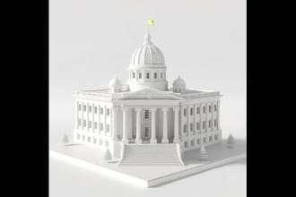 3d government house model 3d building model for 3d printing 3d monument design