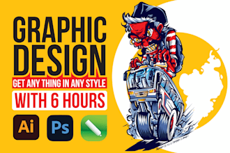 be your full time graphic designer in coreldraw, illustrator, photoshop expert