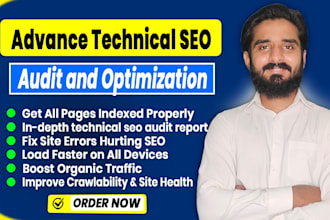 conduct a detailed technical SEO audit and fix all issues