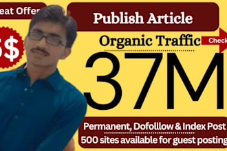 do SEO guest post back link and publish news article, premium guest post service