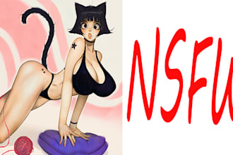 draw cute sfw and nsfw anime art