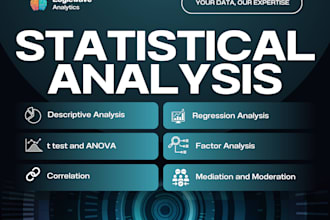 do statistical analysis, regression, correlation, t test, and anova