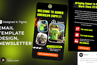 email newsletters and promotional emails in figma