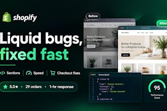 customize your shopify theme fix liquid bugs and optimize speed