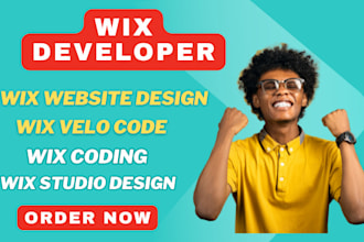 be your wix developer, wix velo code, wix coding, wix website design, wix studio