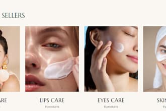 build profitable skincare store beauty spa cosmetic website nails shopify store