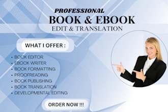 be your professional  spanish ebook and book editing proofreader
