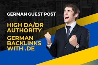 do SEO on german blogs with german guest post and get backlinks from german site