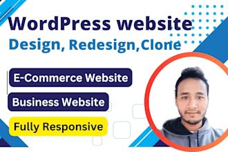 design, redesign, copy, clone responsive wordpress websites
