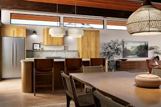 remodel 3d house interior, villa home render, minimalist cabin, d5 model, skp