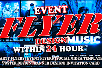 do event flyer for club party sport church concert dj etc