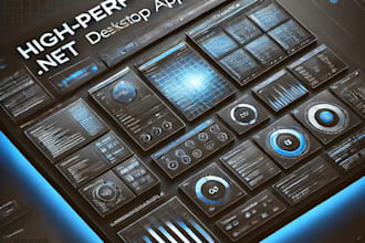 develop high performance dot net desktop applications