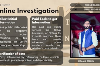 real estate skip tracing finding llcs business owners names contacts in bulk