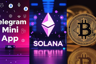 develop telegram mini app crypto app clone mini app mini game app telegram bot