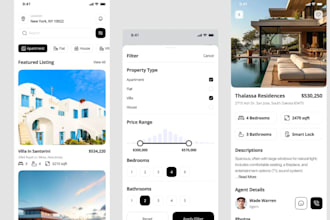 develop real estate app, real estate website, travel and tour app, ai app